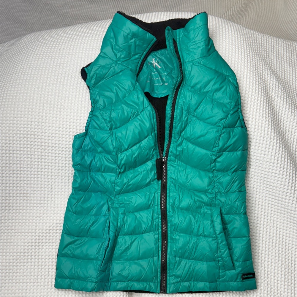 Columbia Women's Aqua Quilted Down-filled Vest - Small